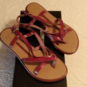 Leather Strap Flat Sandles